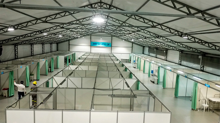 Centro Médico de Combate ao Coronavírus de Embu das Artes já funciona desde o dia 23/03